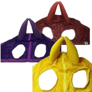 Owl Japanese Mesh Earmuffs, Colour, Double Vinyl Ears